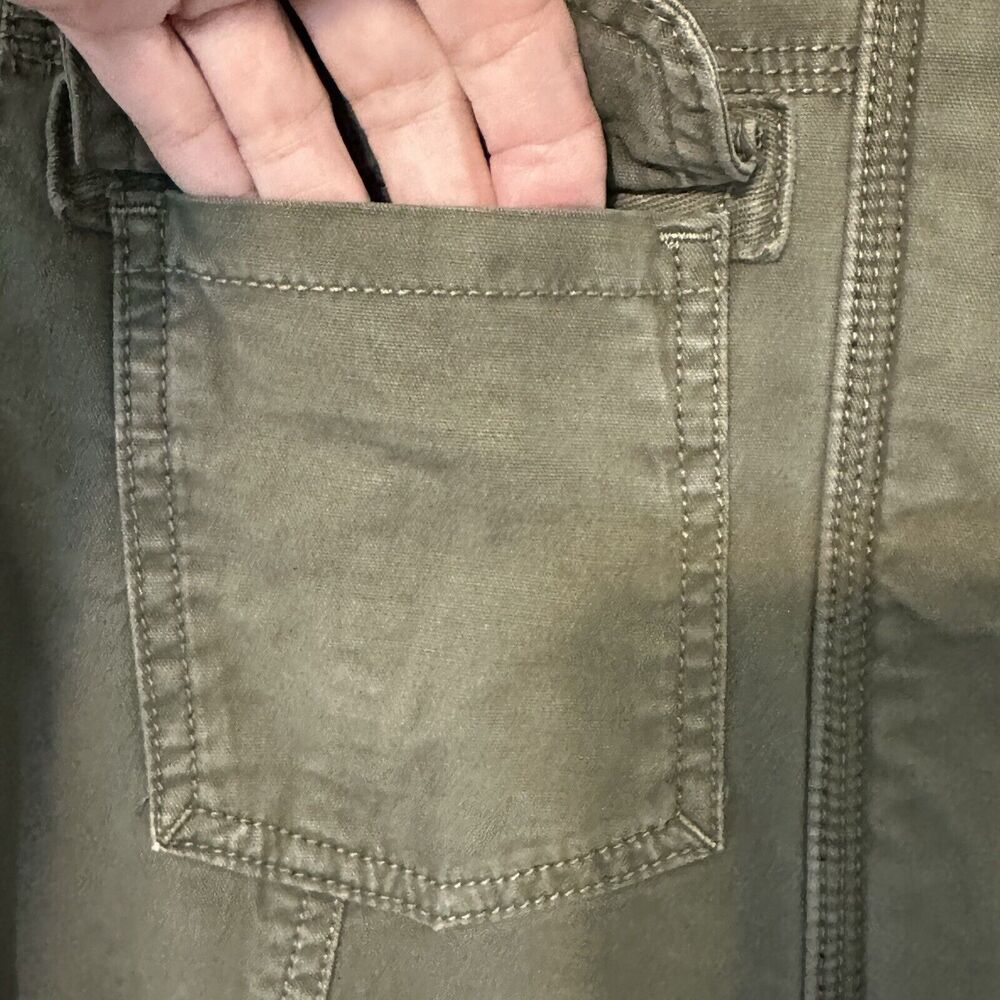 LUCKY BRAND Olive Utility Jacket Womens S Zipper & Snap Close Multi-pocket - Picture 5 of 16